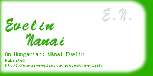 evelin nanai business card